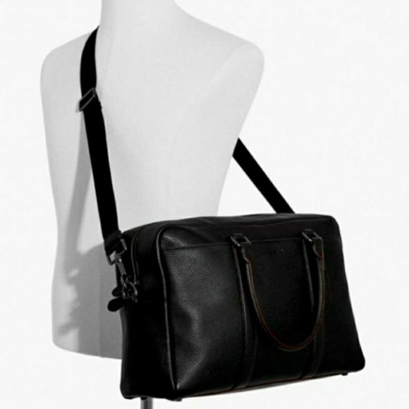 NWT Coach | Trekker Carryall - Black/Oxblood - Picture 7 of 7